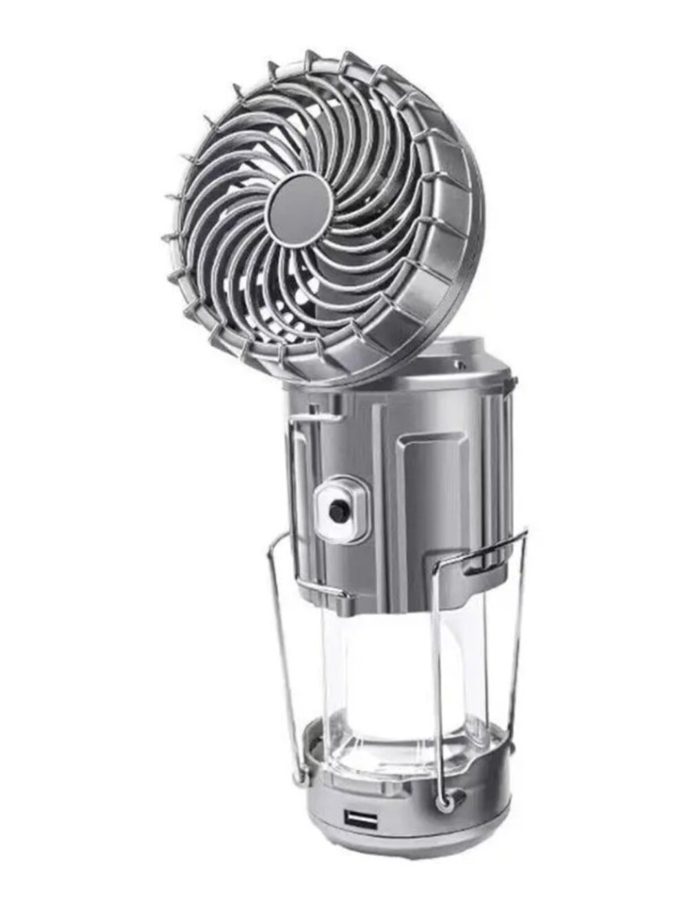Solar Camping Lantern with Fan & Phone Charger